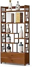 Wine Rack,Bamboo Wine Rack,Three-Dimensional Narrow Cabinet (can Hold 30~40 Bottles) Suitable for Restaurants(80X25X143CM_STYLE2)