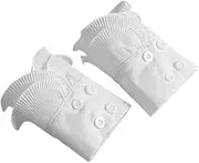[WRITWAA] Chic Decorated Cuffs Elastic Wrist Cuffs for Women Dress Accessories Hand Sleeves Fabric Fingerless Gloves for Seasons
