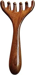 Sandalwood Massage Comb, Deer Antlers Wide Tooth Comb, Wooden Scalp Massage Comb, Sandalwood Wide Tooth Comb, Scalp Massage for Men Women