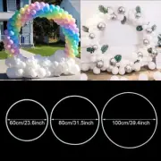 PVC Ring Balloons Arch DIY Wreath Frame Background Holder Circle Balloon Stand