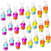 ARTIBETTER 36pcs Cute Rabbit Erasers for Fun Classroom Prizes Erasers for Students for School Supplies and Decorative Use