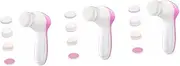 Baluue Pcs Electric Face Brush Deep Cleansing Facial Cleanser Soft Gentle Brush Heads Compact Portable for Women Men