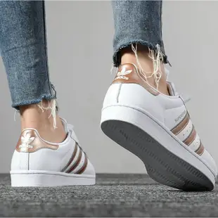 Adidas Originals Superstar 玫瑰金 經典款 三葉草 貝殼頭 金標 休閒鞋 女鞋 EE7399