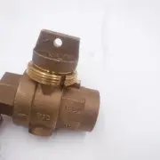 A.Y. McDonald 1" FNPT Stop& Drain MIN-FNPxFNP Brass Curb Stop LF 76005