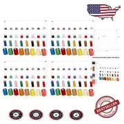Ultimate 32-Spool Thread Organizer - 4 Durable Wall-Mounted Racks for Crafters