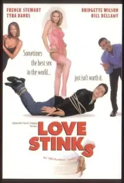 MODERN FILM POSTER Postcard: LOVE STINKS (Tyra Banks, French Stewart). FreePost