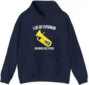 [X.Style] I Like My Euphonium and Maybe Like People Euphonium ds036 Hoodie Navy M
