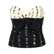 [VALENTINO] VALENTINO Plusdepois print chiffon top Woman 44 44 Black