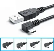 Micro USB High Speed Charging Right Left Angle 90 Degree Cable Charger Adapter