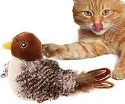 Celery Pets Cat Toy - Upgraded Simulated Chirping Bird Interactive Flapping Toy for Bored Indoor Cats With Feather Tail