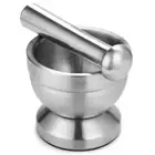Double-deck Metal Mortar MiNi Spice Grinder 2024 Garlic Press Kitchen
