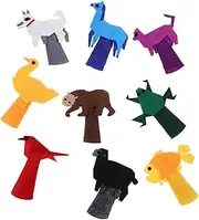 Cute Hand Puppets for Toddlers 9pcs Felt Animal Finger Puppets Storytelling Toys for Boys and Girls Family Playtime