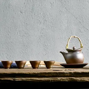 手工柴燒景德鎮功夫茶具套裝古樸日式粗陶茶壺茶杯整套清酒具禮盒