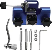 zolyet Chainsaw Sharpener jig,Quick Sharpening Portable Chainsaw Sharpening Tool Set With 3 grinding rods,Suitable for All Kinds of Chain Saws and Electric Saws Blue