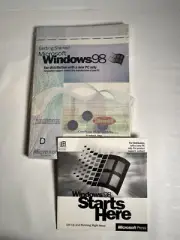 Vntg 98 Windows NEW SEALED Getting Started Book With CD Product Code PC Edition
