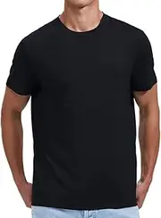 [Woolinkin] Merino Wool Coolmax Blend T Shirt - Men’s Durable Short Sleeve Wool Base Layer - 150 Lightweight