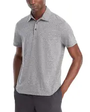 Atm Anthony Thomas Melillo Heathered Donegal Polo Shirt