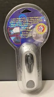 LED Emergency Hand Crank Wind-Up Flashlight NEW & SEALED Works Great