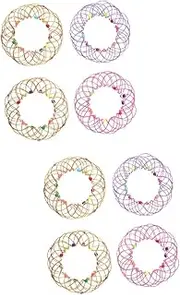 KOMBIUDA 2sets Variety Mandala Wire Basket Toy Creative Toy for Adults Fun Wire Art Ornaments for Home Decor 4pcs*2