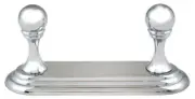 Alno A9086 Embassy Double Robe Hook Rack - Chrome