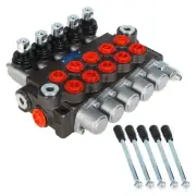 Hydraulic Directional Control Valve With 13 GPM 5 Spools 4-Way Tandem Center