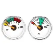 Precision Measurement 3000psi & 5000psi Mini Gauge Manometer Clear Dial