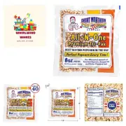 Antique Style Popcorn Popper, 8 oz Packs, Kernels, Pack of 40