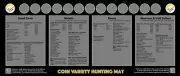 12” x 27.5” Coin Roll Hunting Mat: Large-Rubber Backed, Machine Washable Cloth