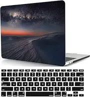 Laptop Hard Shell Case Compatible with New MacBook Pro 16 inch with Liquid Retina XDR Display & Touch ID 2021 Release Model A2485 M1, Plastic Hard Shell Case Cover & Keyboard Cover, Starry Sky