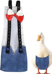 Duck Diapers, Pet Chicken Diaper, Washable Pet Chicken Diapers, Adjustable Duckling Diapers Clothes with Bow Tie for Poultry
