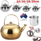 1-2.5L Stainless Steel Tea Kettle Teapot Stove Top Fast Boil Water Coffee Supply