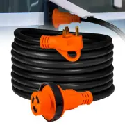 25Ft 125V 30A RV Power Extension Cord NEMA TT-30P/L5-30R Twist-Lock ETL Camper