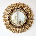 Handmade Black Sunburst Mirror 23.6"- Round Wall Mirror for Home & Bathroom Deco