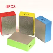 Polishing Pad Block 90*55*30mm 3.54*2.16*1.18in 4 Pcs 60#/100#/200#/400#
