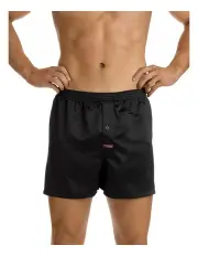 [Mitch Dowd] Satin Boxer Short in Black