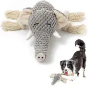 Plush Dog Toy, Squeaky Interactive Puppy Toy With Crepe Paper, Durable Chew Toy For Small To Medium