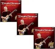 GHS Strings GB-DGG David Gilmour Signature Series, Nickel-Plated Electric Guitar Strings (10 1/2-50), Pack of 3