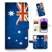 ( For iPhone 12 ) Wallet Flip Case Cover PH26418 Australian Flag