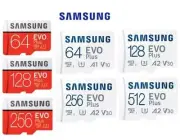 Micro SD Card SamSung Evo Plus 64GB 128GB 128GB 512GB Class 10 SDHC SDXC Memory