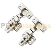 A Pair Stainless Steel 1/2 Half Overlay Face Frame Kitchen Cabinet Door Hinge