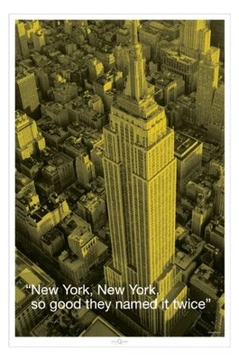 New York - iquote POSTER 60x90cm NEW * NYC So good they named it twice