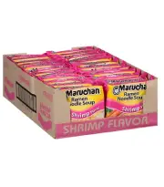 Maruchan Ramen Shrimp Instant Ramen Noodles Ready to Eat Meals 3 Oz 24 Count