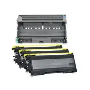 3x Toner TN-2025 + 1x DR-2025 Drum Cartridge for Brother HL2030 HL-2040 MFC7225N