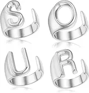 [TUYRIEDSA] S O U R Rings for Set, Inspired Album Jewelry for Women Girls, Outfit Merchandise Singer Fans Gifts, Metal, No Gemstone