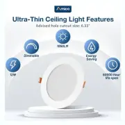 24-Pack 6in Ultra Thin LED Recessed Ceiling Lights 5CCT Dimmable Energy Star
