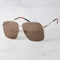 在飛比找蝦皮購物優惠-【LOOK路克眼鏡】Gucci 太陽眼鏡 金屬 大框 GG0
