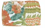 “Bed Bath And Beyond “Destination Summer” Placemats Tropical Floral Set 6) 14x14