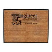 Engineer Noun - Funny Novelty Doormat Man Cave Floor mat