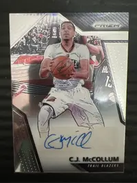 在飛比找Yahoo!奇摩拍賣優惠-CJ McCollum 簽名卡 貼簽