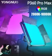 YONGNUO P360 Pro Max RGB LED Video Panel Light 2.4G 360W Full Color 2000K-10000K